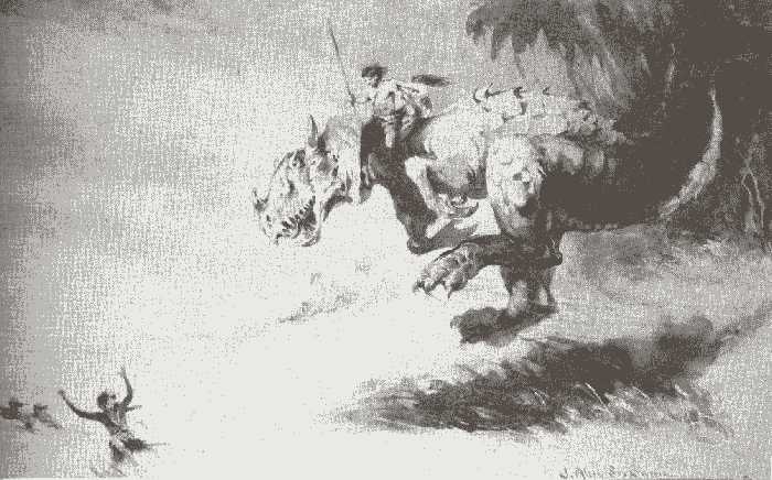 Ilustración de Allen St. John de Tarzan el Terrible