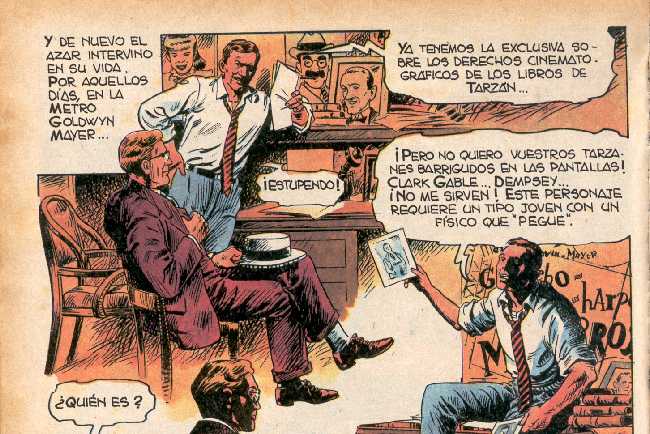 BIOGRAFIA EN COMIC DE JOHNNY WEISSMULLER