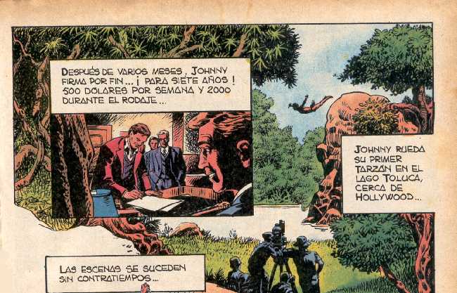 BIOGRAFIA EN COMIC DE JOHNNY WEISSMULLER