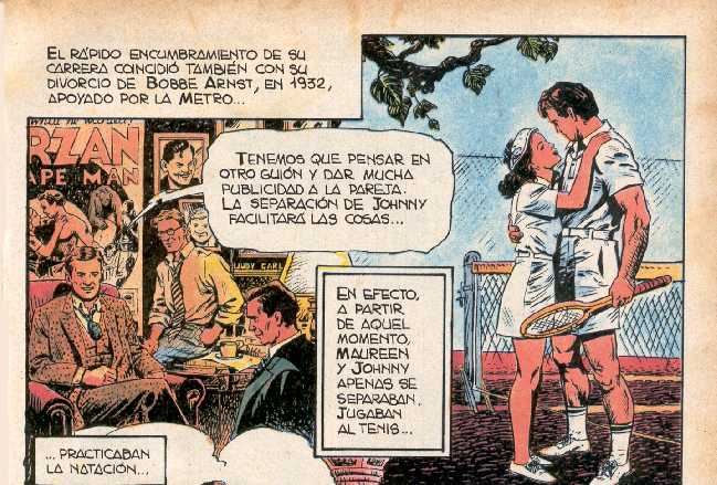 BIOGRAFIA EN COMIC DE JOHNNY WEISSMULLER