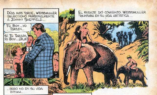 BIOGRAFIA EN COMIC DE JOHNNY WEISSMULLER