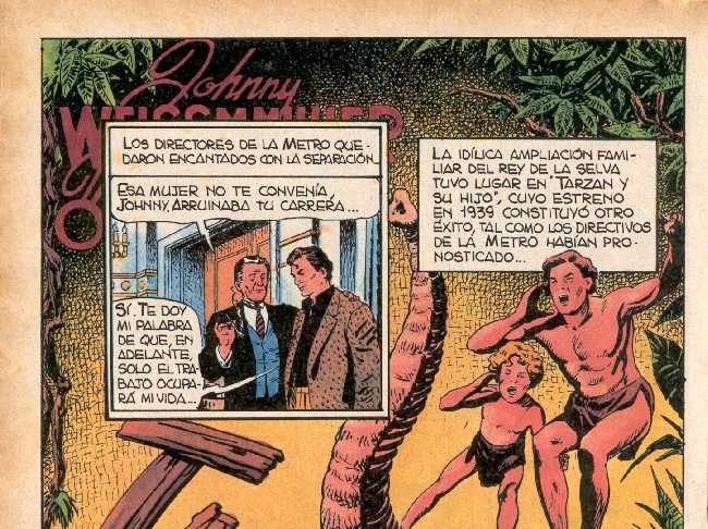 BIOGRAFIA EN COMIC DE JOHNNY WEISSMULLER