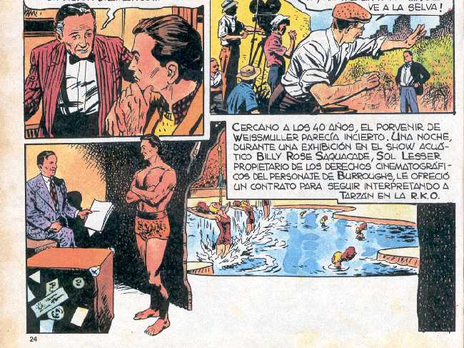 BIOGRAFIA EN COMIC DE JOHNNY WEISSMULLER
