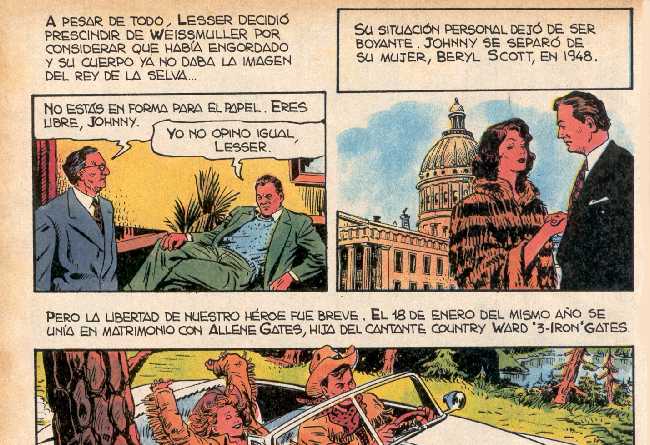 BIOGRAFIA EN COMIC DE JOHNNY WEISSMULLER
