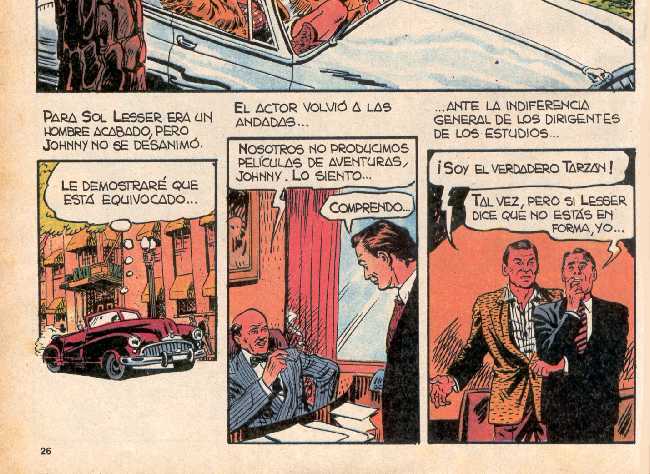 BIOGRAFIA EN COMIC DE JOHNNY WEISSMULLER