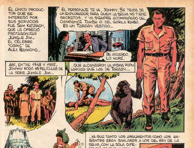 BIOGRAFIA EN COMIC DE JOHNNY WEISSMULLER