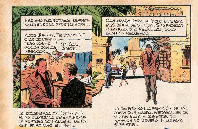 BIOGRAFIA EN COMIC DE JOHNNY WEISSMULLER