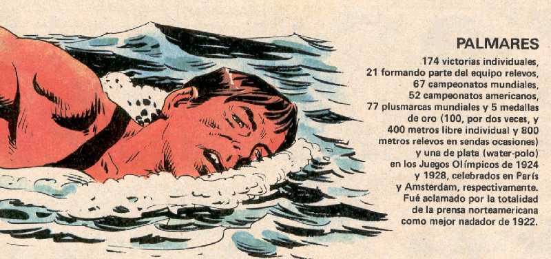 BIOGRAFIA EN COMIC DE JOHNNY WEISSMULLER